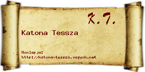 Katona Tessza névjegykártya